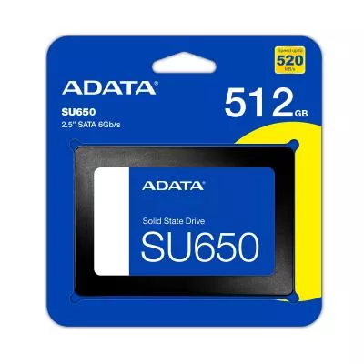 ADATA 512Gb  SSD Ultimate SU650 450/520MB
