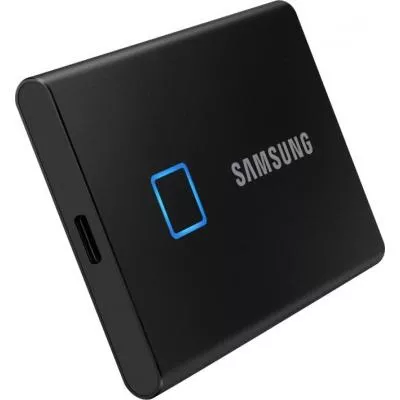Samsung Külső SSD 1TB - MU-PC1T0K/WW (T7 Touch external, fekete, USB 3.2, 1TB)